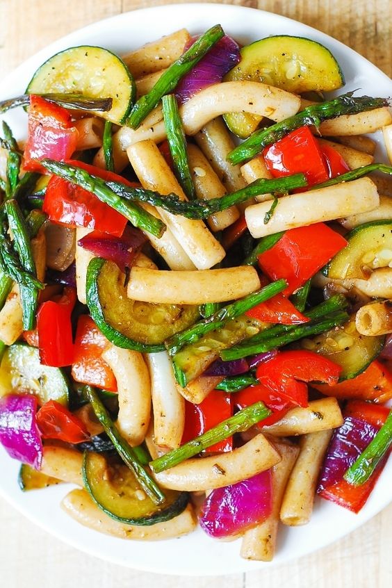 Grilled Veggie Pasta Salad - My Simple Delecious Foods