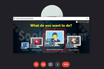 langkah 3 rekam layar google meet dengan  ZD Soft Screen Recorder