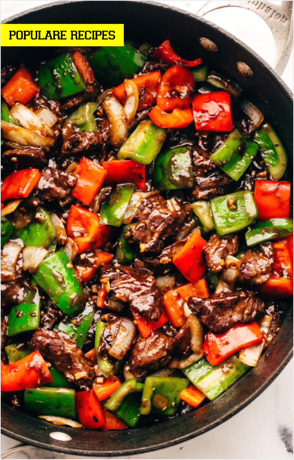 GARLIC LOVERS PEPPER STEAK STIR FRY Bonnie Costanzo