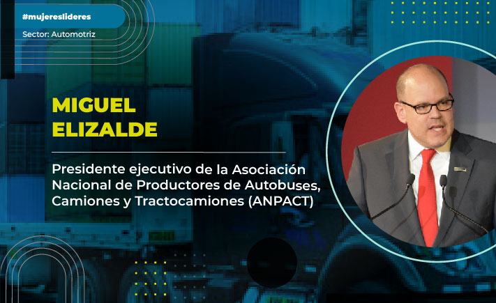 Miguel Elizalde, presidente ejecutivo de la Asociación Nacional de Productores de Autobuses, Camiones y Tractocamiones (ANPACT). (Foto: Vanguardia Industrial)