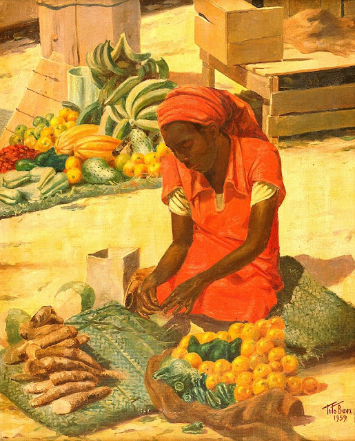Vendedora en el mercado