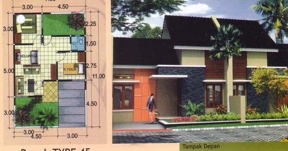 Desain Rumah Type 45 Model Minimalis Sederhana Modern Desain Rumah Type 45 Model Minimalis Sederhana Modern