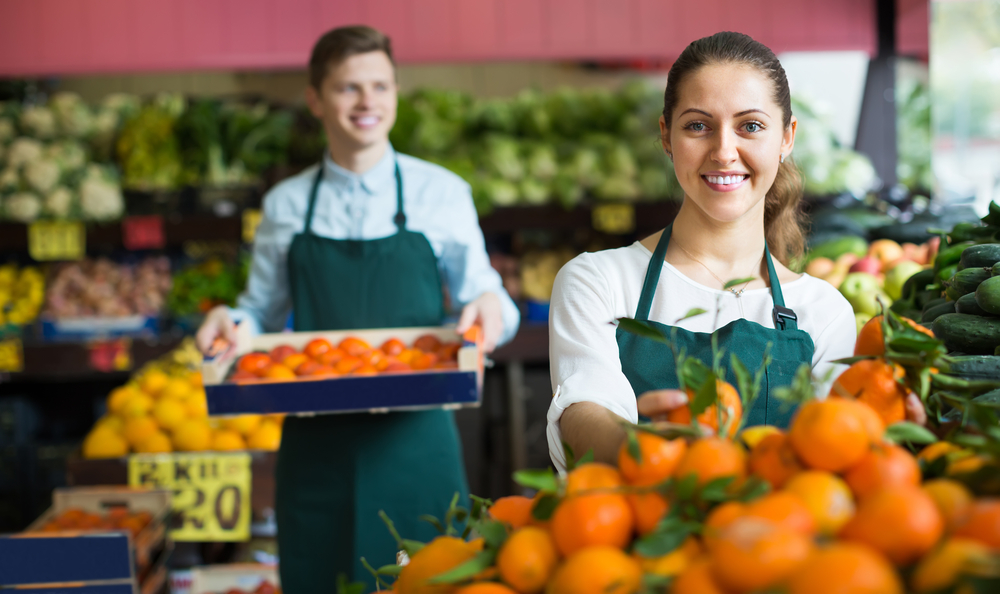 Het loon van een supermarktmedewerker