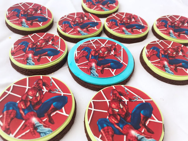Galletas de chocolate Spiderman