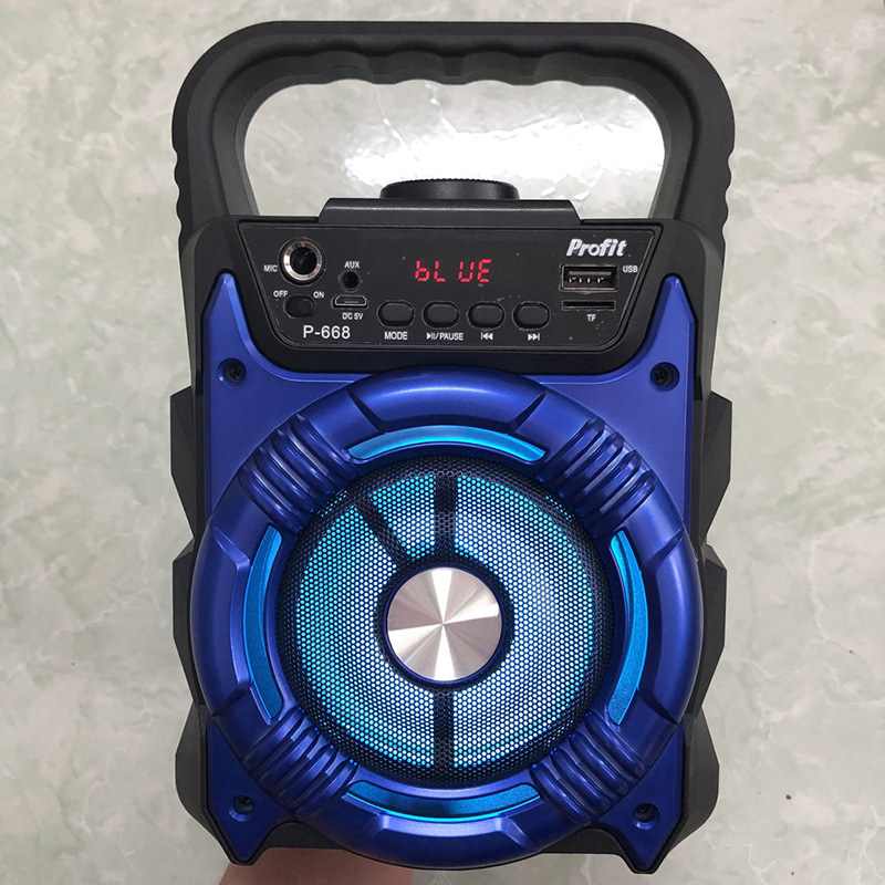 Loa bluetooth karaoke P668, P669 siêu hay đẹp, tặng kèm micro có dây rời 2 loa bluetooth karaoke p668 p669 sieu hay dep tang kem micro co day roi 2