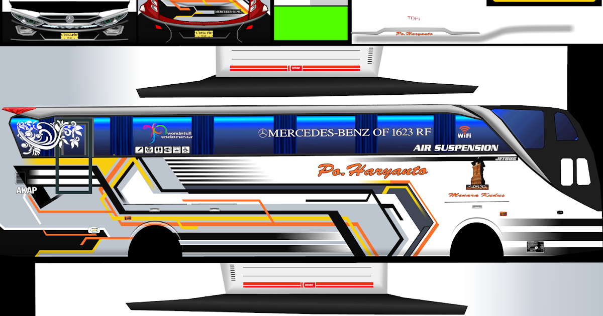 Po Haryanto Sawunggaling Skin Livery Bus Simulator Indonesia