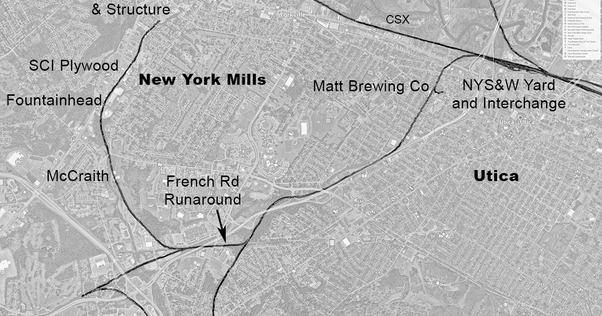 Rice's Rails NYS&W Utica Area Industry Tracks