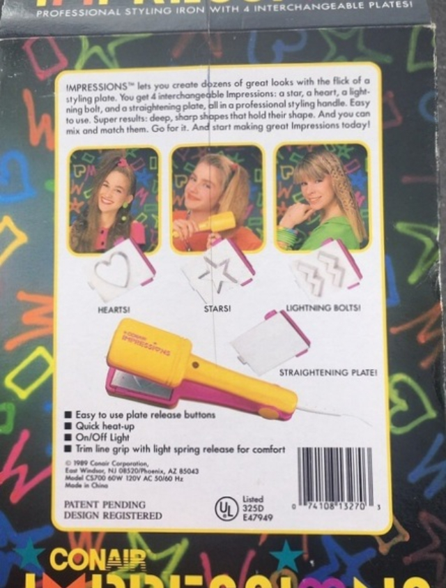 1989 Conair Impressions The Wildly Creative Styling Crimper That Puts
