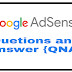 Google adsense से related प्रश्न और उत्तर {QNA in hindi}
