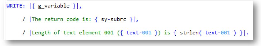 SAP ERP ABAP SIMPLE OUTPUT STATEMENTS