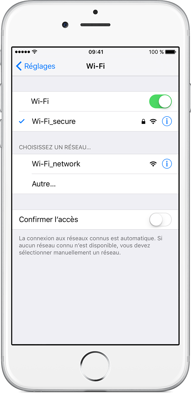 Iphone Impossible De Se Connecter Au Wifi Wifi hors connexion sécurisé - Astucesinformatique