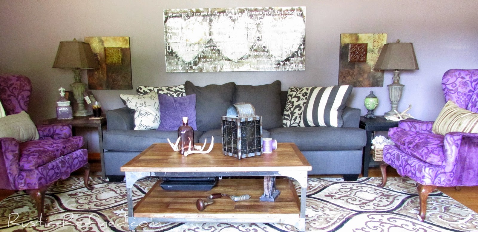 Summer Living Room Tour @ Rustic-refined.com