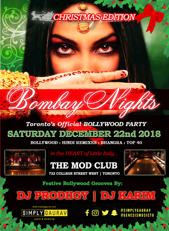 C.A. Confidential Bombay Nights The Mod Club, Toronto, ON Sat Dec