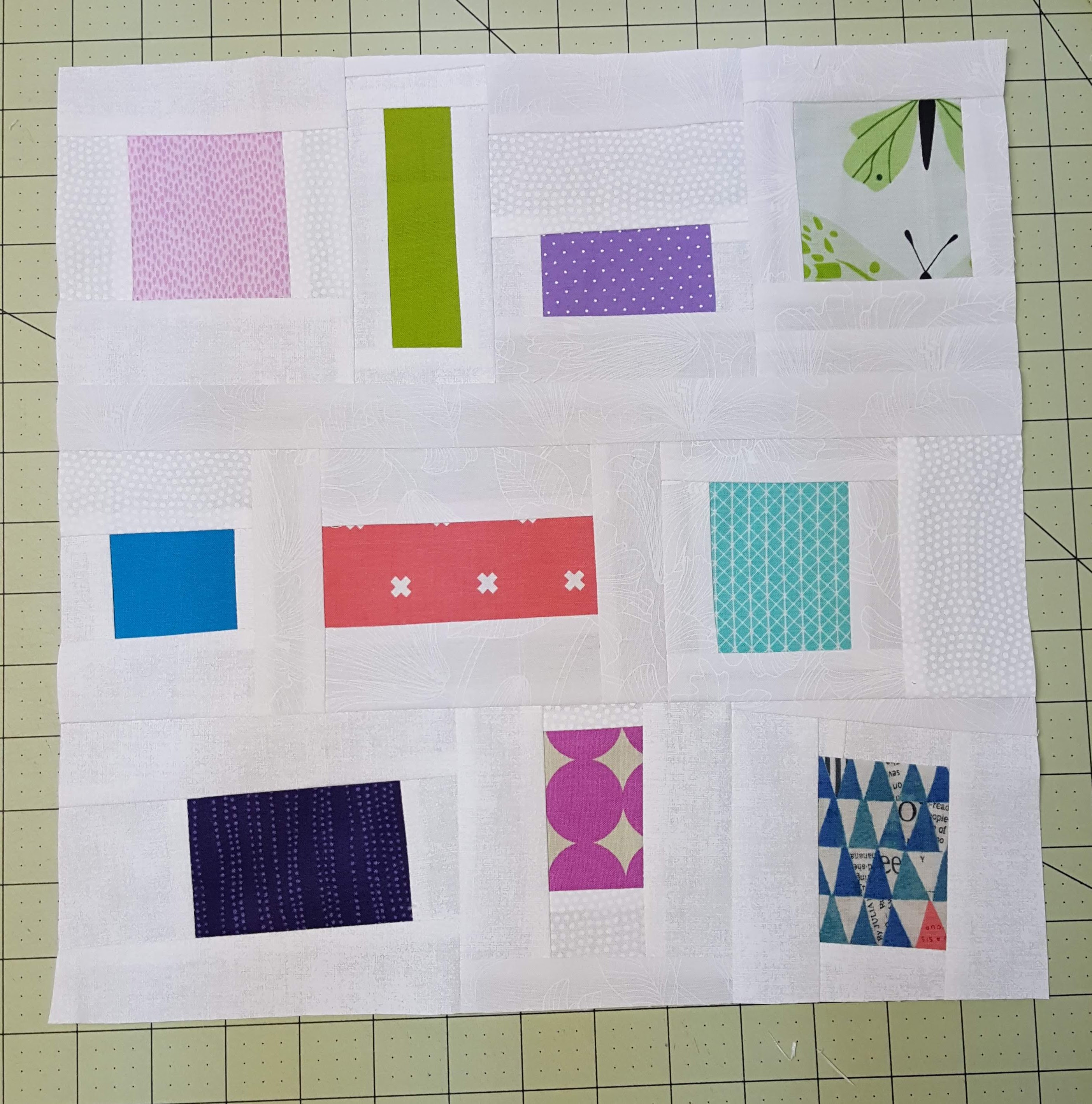Ottawa Modern Quilt Guild March Block of the Month Confetti Blocks