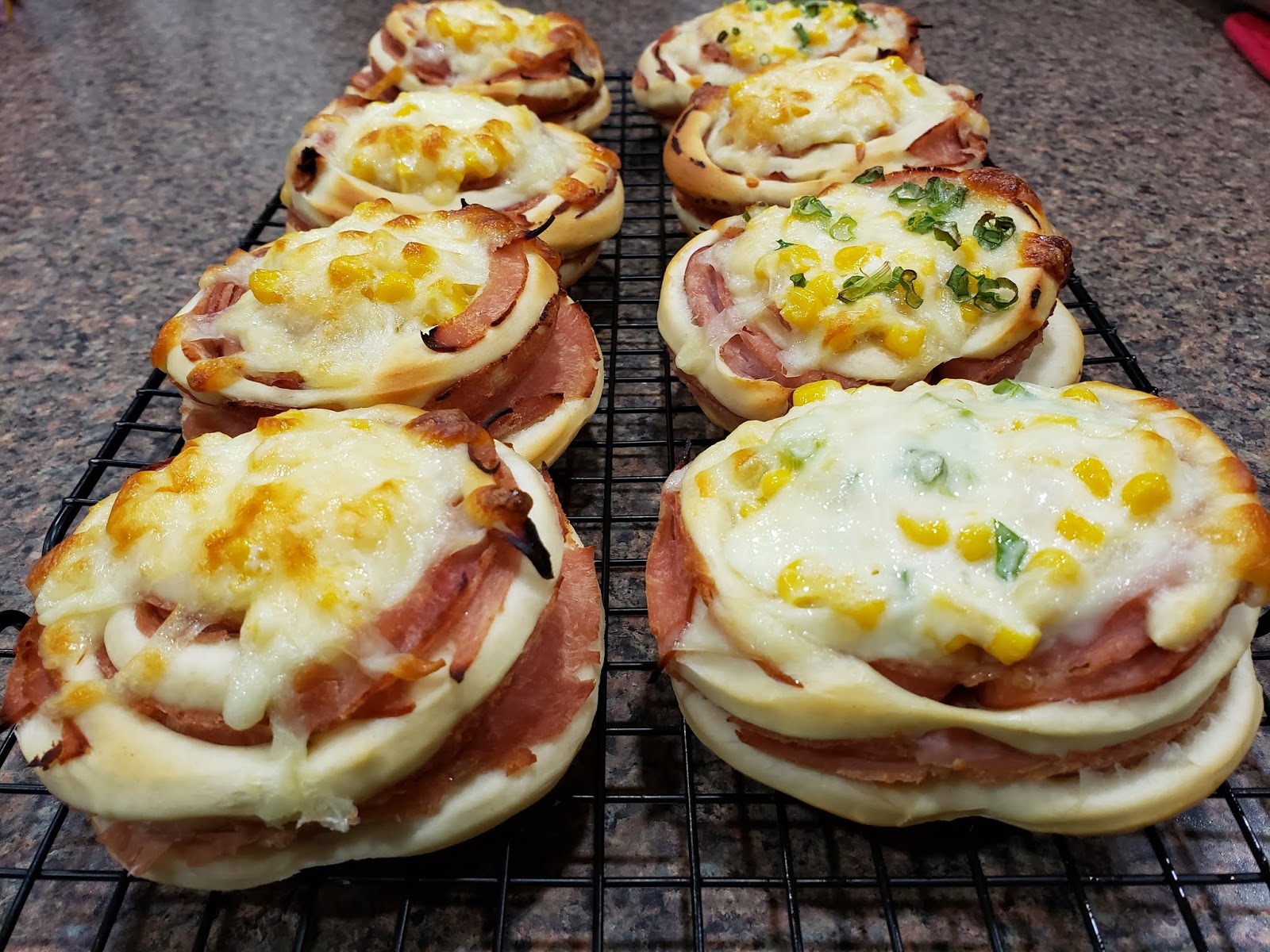 Kristy's Corner Ham Corn and Cheese Buns