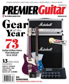 Premier Guitar - December 2016 | ISSN 1945-0788 | TRUE PDF | Mensile | Professionisti | Musica | Chitarra
Premier Guitar is an American multimedia guitar company devoted to guitarists. Founded in 2007, it is based in Marion, Iowa, and has an editorial staff composed of experienced musicians. Content includes instructional material, guitar gear reviews, and guitar news. The magazine  includes multimedia such as instructional videos and podcasts. The magazine also has a service, where guitarists can search for, buy, and sell guitar equipment.
Premier Guitar is the most read magazine on this topic worldwide.