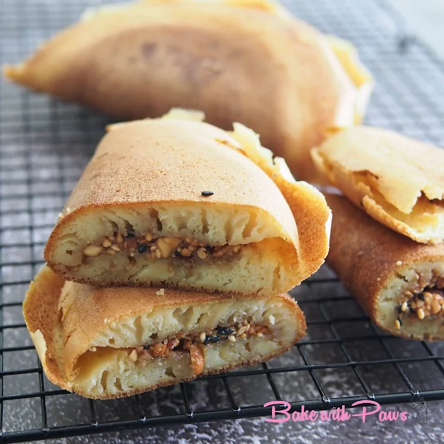 Chinese Peanut Pancake (Ban Chang Kuih) - Sourdough Discard