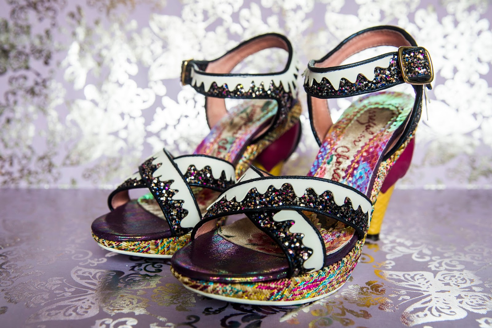 Cream high heels elegant shoes slightly pointed toe tip