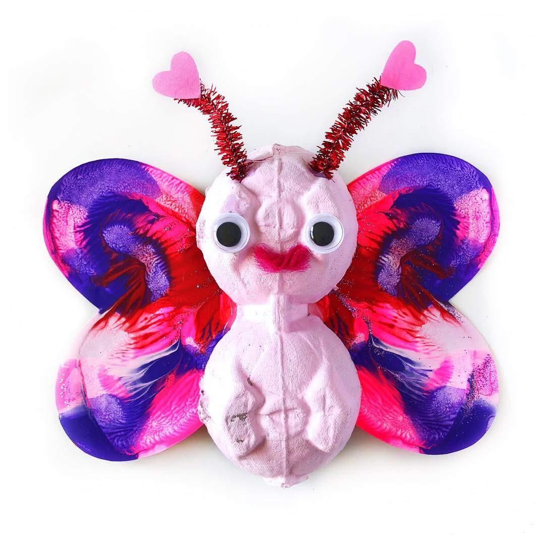 EGG CARTON LOVE BUGS Raising Kinley