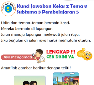 Kunci Jawaban Kelas 2 Tema 8 Subtema 3 Pembelajaran 5 www.simplenews.me