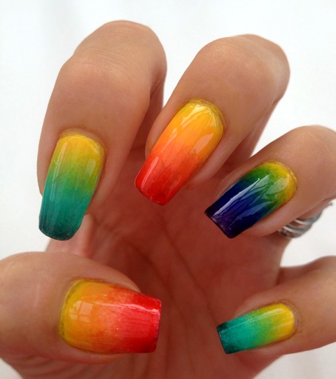 nuthin' but a nail thing: Day 10: GRADIENT NAILS (30 Day Challenge)