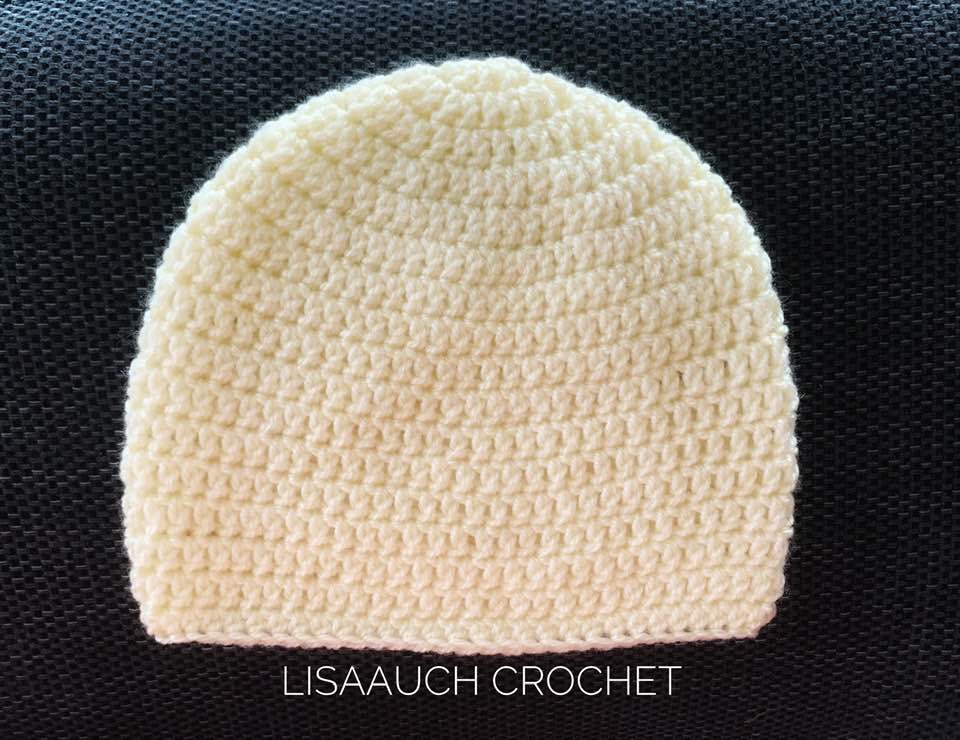 Adults Easy Beanie Crochet Hat Pattern 