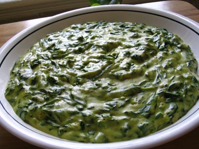 Spiced Creamed Spinach (Malai Sak) | Lisa's Kitchen | Vegetarian