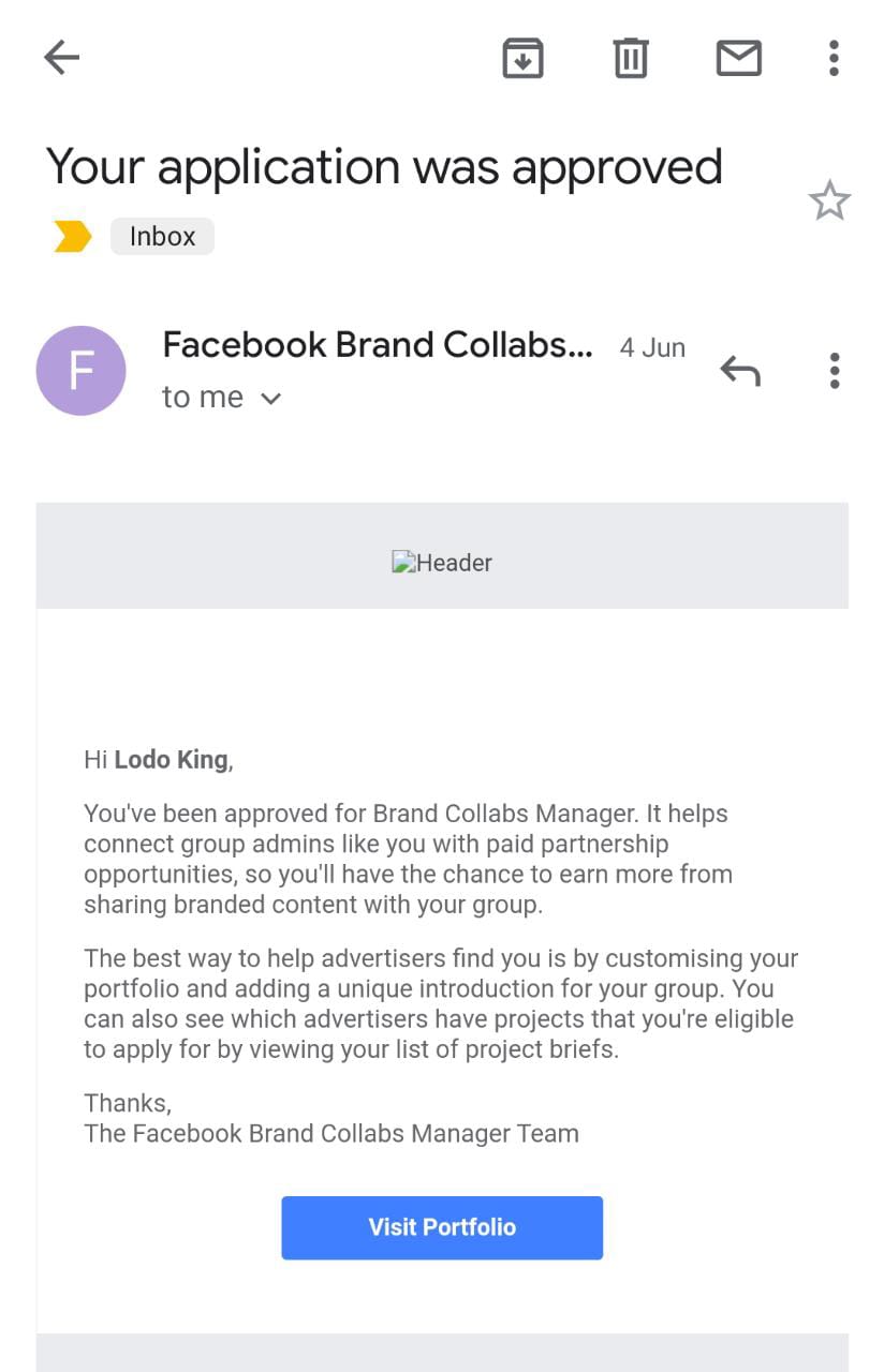 Facebook brand collabs manager