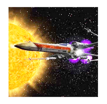 لعبة سفن الفضاء X-Wing Flight مهكرة للاندرويد مجانا