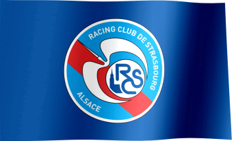 RC Strasbourg Alsace Flag (GIF) - All Waving Flags