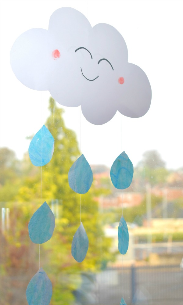 Happy Rain Cloud Craft For Kids