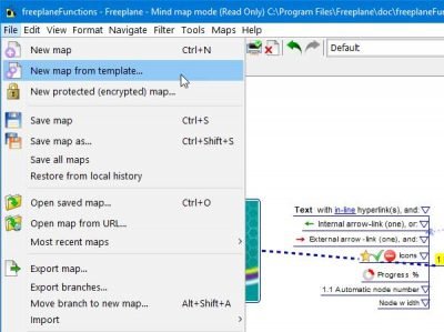 ซอฟต์แวร์ทำแผนที่ความคิด Freeplane