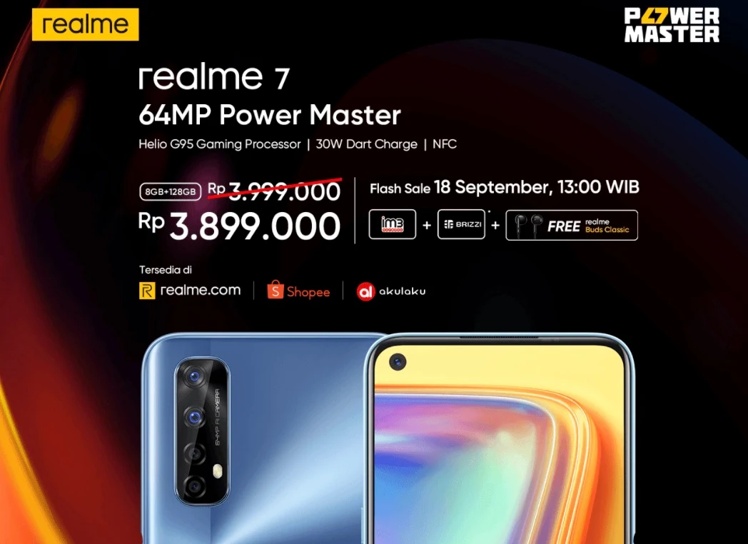 Realme 7 dan Realme 7i Resmi Diluncurkan di Indonesia