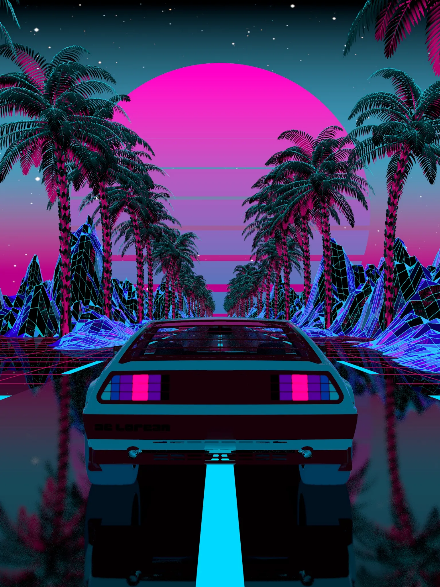 synth style background wallpaper