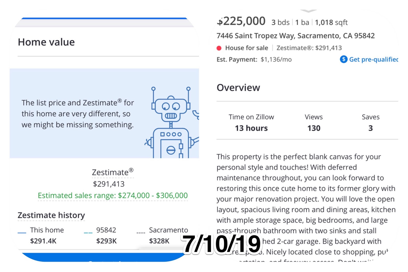 Sacramento Real Estate Blog, by Erin Stumpf A Case Study Zillow
