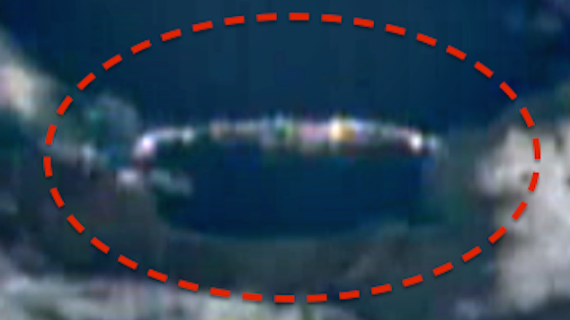 Mile Long UFO Spotted Via The ISS Live Feed In The Clouds