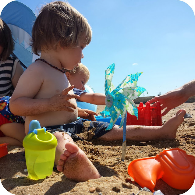 sandy toddler toes, summer at the beach, building sandcastles