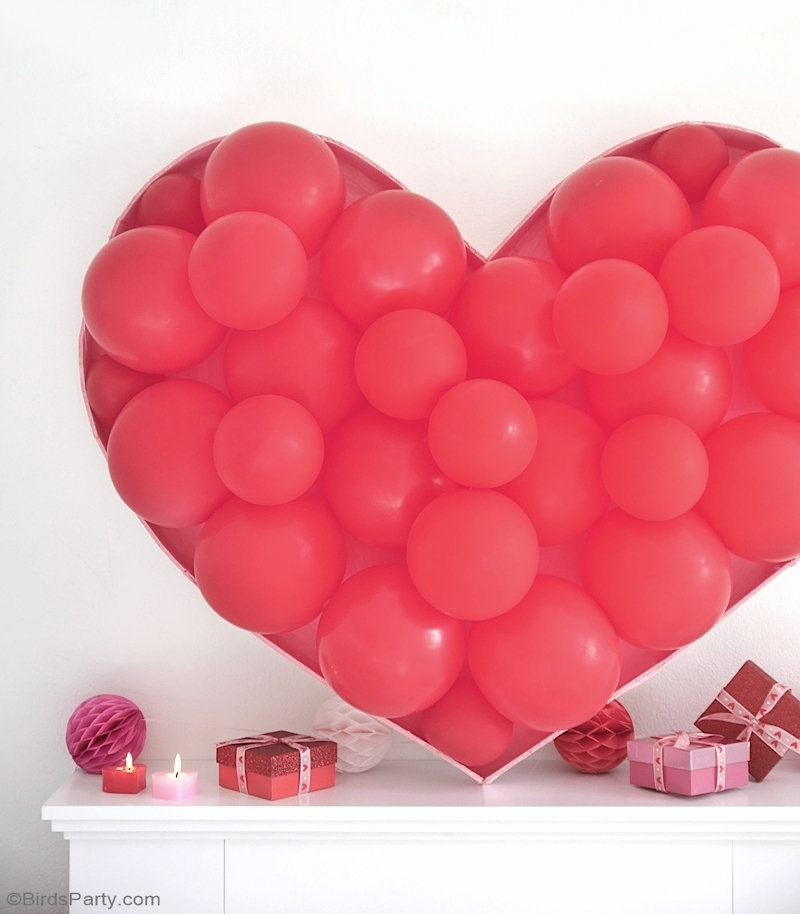 Balloon Heart Backdrop DIY 🎈💖 Party Ideas Party Printables Blog