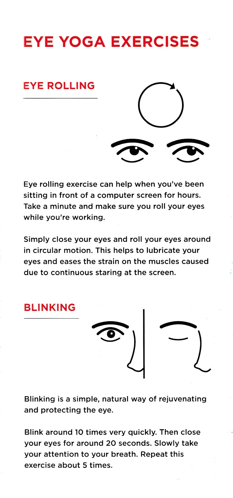 ISROfef ISRO Former Employees' Fraternity Eye Yoga Exercises