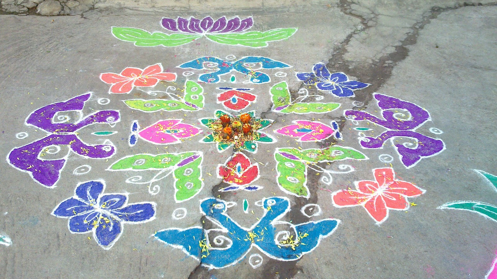 Craft Creations Sankranthi rangolidesign 2