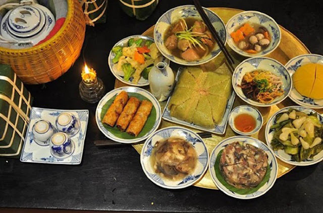 mâm cỗ thần tài