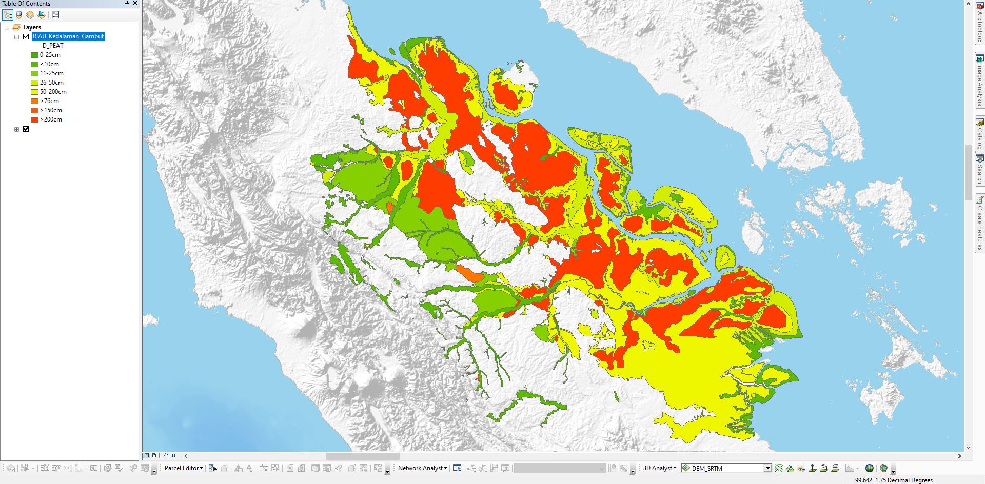 Shapefile Area Lahan Gambut Seluruh Indonesia - Lapak GIS