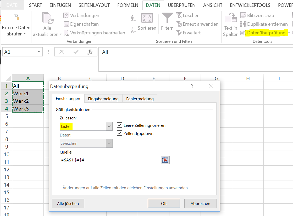 Cube Funktionen Excel Tabelle : Anleitung: Die Funktionen CUBEELEMENT ...