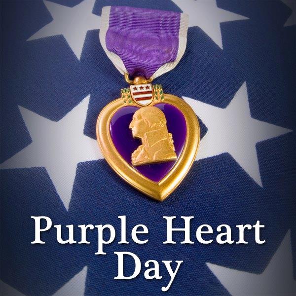 Purple Heart Day Wishes Images What's up Today