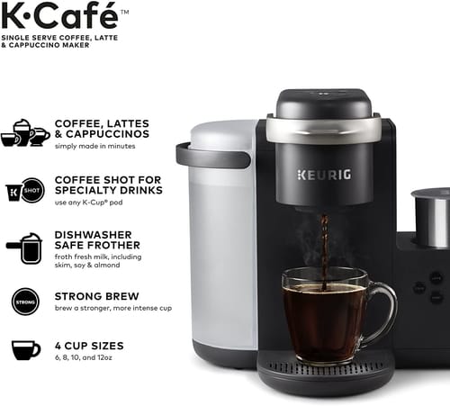 Keurig K-Cafe Single Serve K-Cup Pod Coffee Maker