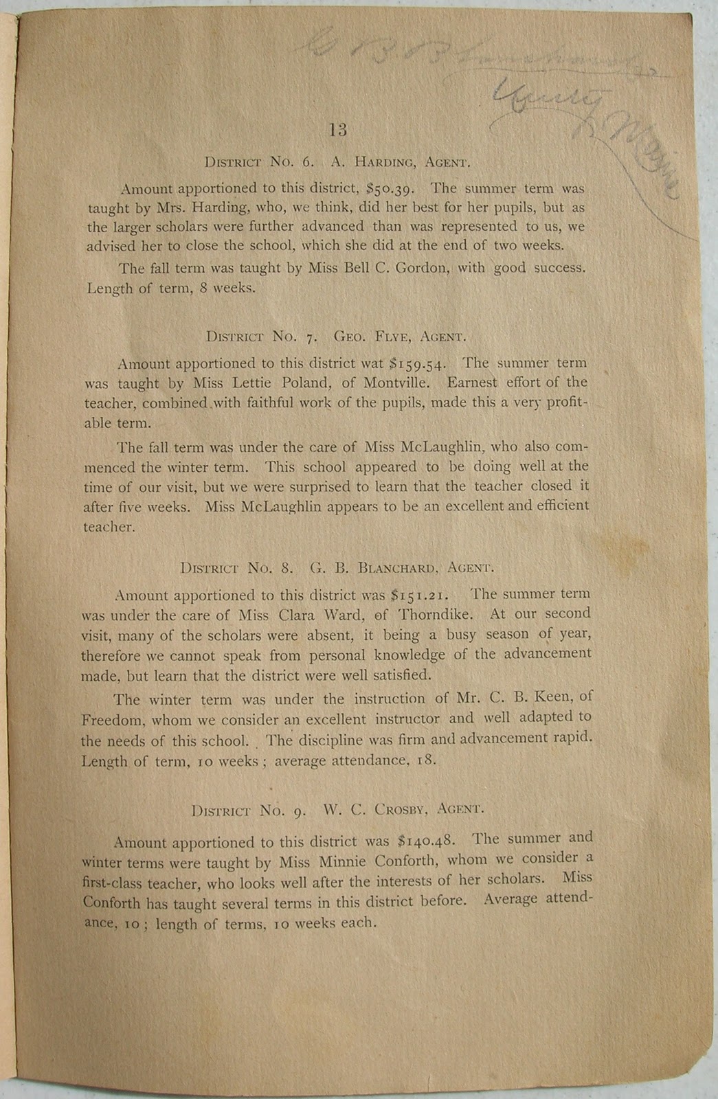 Heirlooms Reunited 1888 Annual Report of Unity, Maine