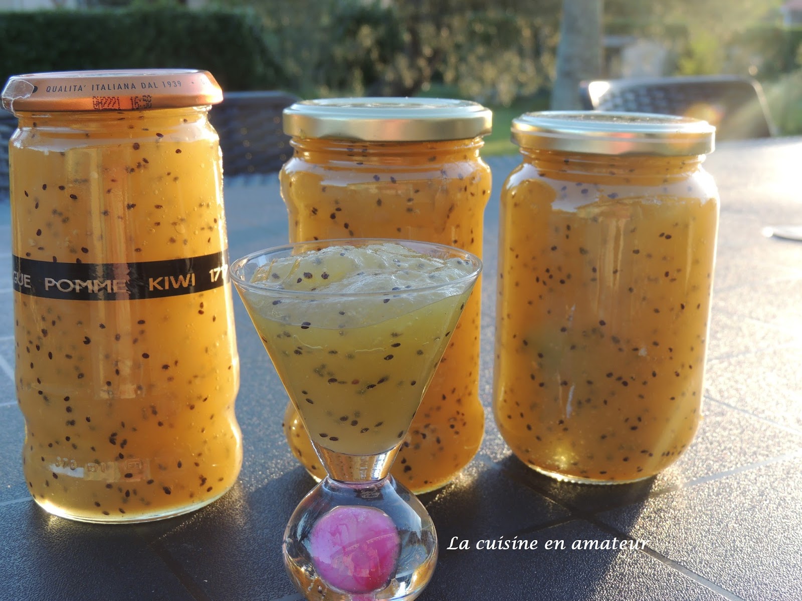 La cuisine en amateur de Maryline Confiture pommes kiwi