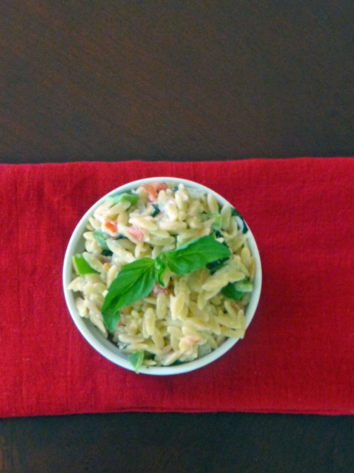 Garlic and Parmesan Orzo with Fresh Veggies Life Tastes Good