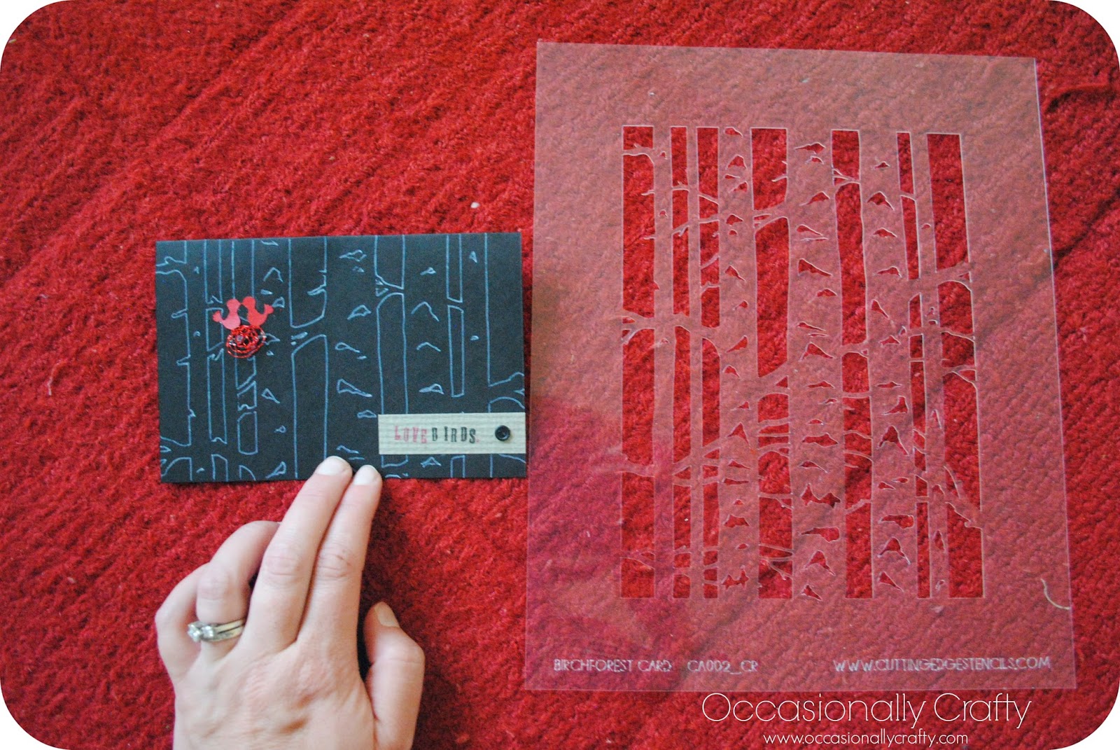 Cutting Edge Card Stencils! Occasionally Crafty Cutting Edge Card