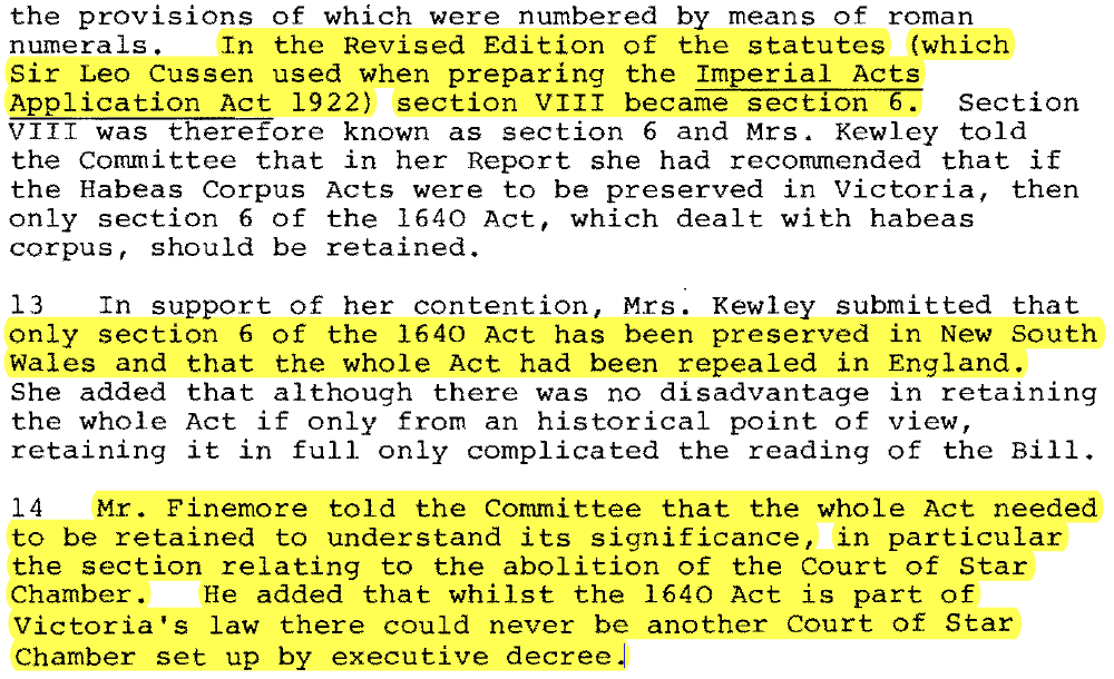 MIKIPEDIA LAW BLOG STATUTE LAW REVISION COMMITTEE REPORT ON THE IMPERIAL ACTS APPLICATION BILL